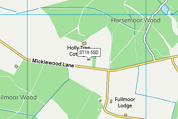 ST19 5SD map - OS VectorMap District (Ordnance Survey)