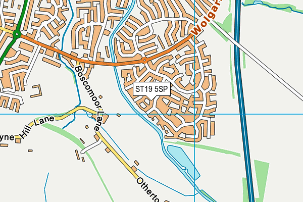 ST19 5SP map - OS VectorMap District (Ordnance Survey)