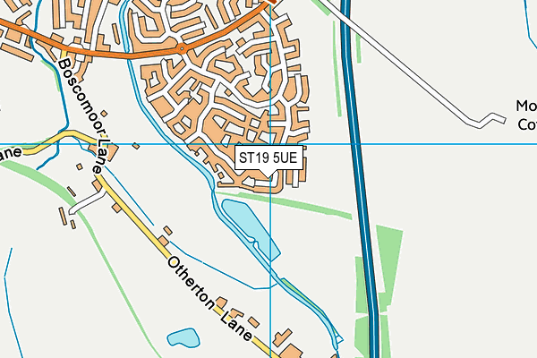 ST19 5UE map - OS VectorMap District (Ordnance Survey)