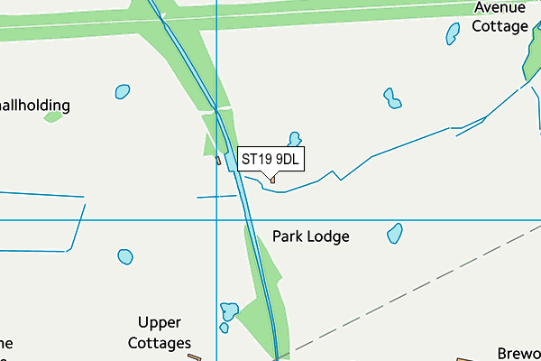 ST19 9DL map - OS VectorMap District (Ordnance Survey)