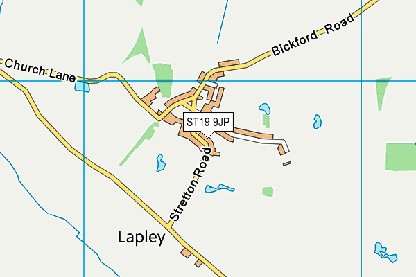 ST19 9JP map - OS VectorMap District (Ordnance Survey)