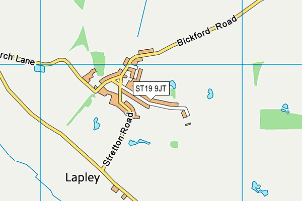ST19 9JT map - OS VectorMap District (Ordnance Survey)