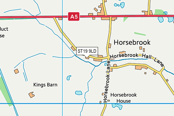 ST19 9LD map - OS VectorMap District (Ordnance Survey)