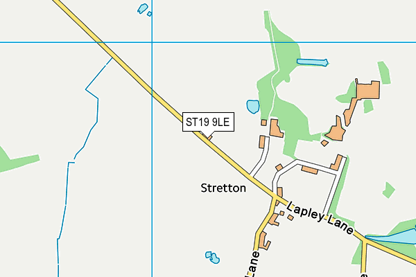 ST19 9LE map - OS VectorMap District (Ordnance Survey)