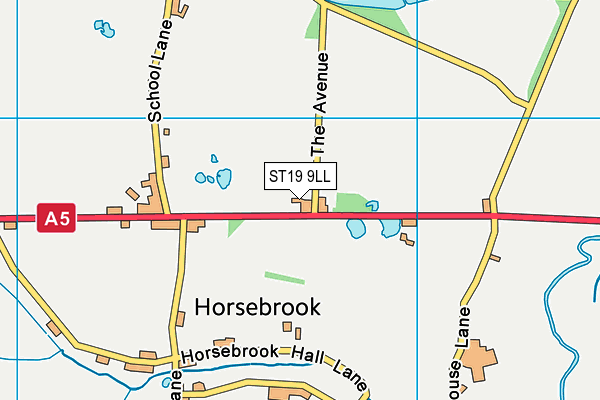 ST19 9LL map - OS VectorMap District (Ordnance Survey)