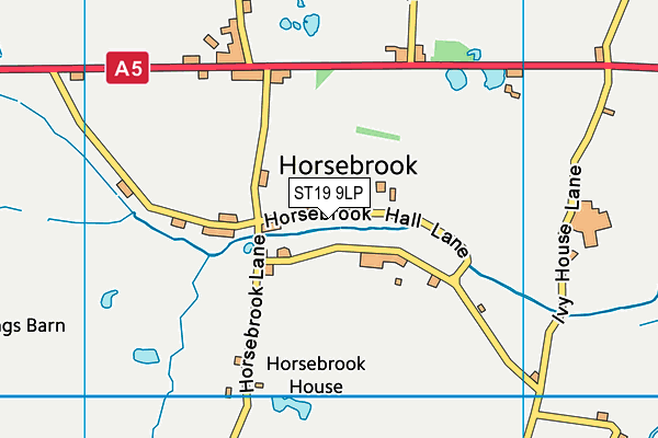 ST19 9LP map - OS VectorMap District (Ordnance Survey)