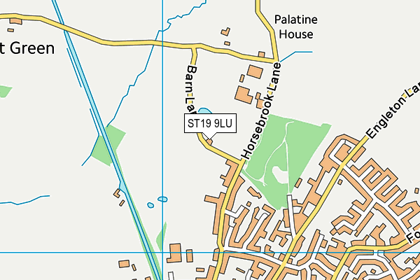 ST19 9LU map - OS VectorMap District (Ordnance Survey)