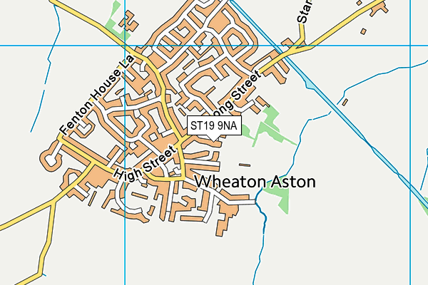 ST19 9NA map - OS VectorMap District (Ordnance Survey)