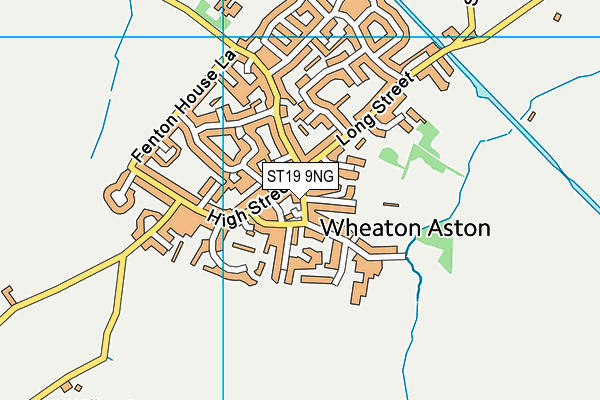 ST19 9NG map - OS VectorMap District (Ordnance Survey)