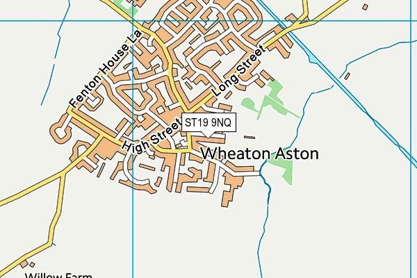 ST19 9NQ map - OS VectorMap District (Ordnance Survey)