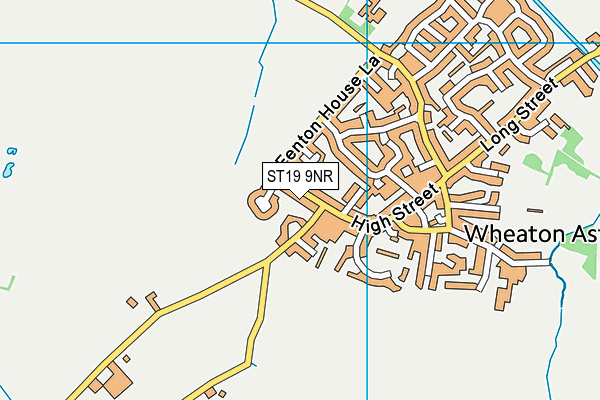 ST19 9NR map - OS VectorMap District (Ordnance Survey)