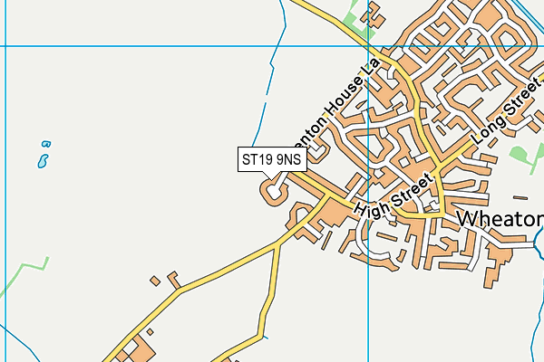 ST19 9NS map - OS VectorMap District (Ordnance Survey)
