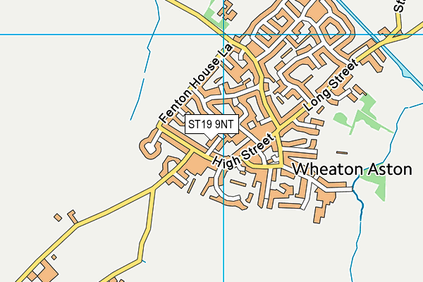 ST19 9NT map - OS VectorMap District (Ordnance Survey)