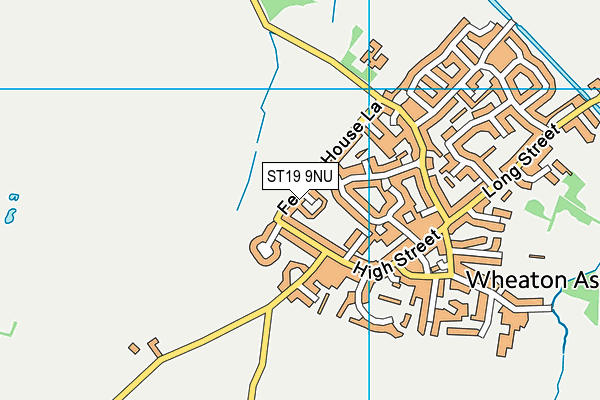 ST19 9NU map - OS VectorMap District (Ordnance Survey)