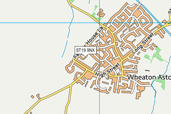 ST19 9NX map - OS VectorMap District (Ordnance Survey)