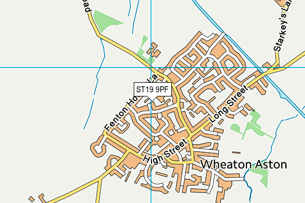 ST19 9PF map - OS VectorMap District (Ordnance Survey)