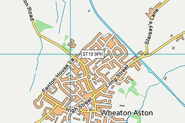 ST19 9PH map - OS VectorMap District (Ordnance Survey)