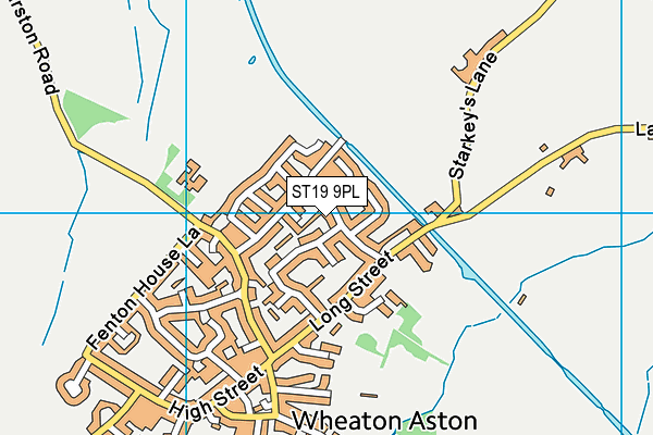 ST19 9PL map - OS VectorMap District (Ordnance Survey)