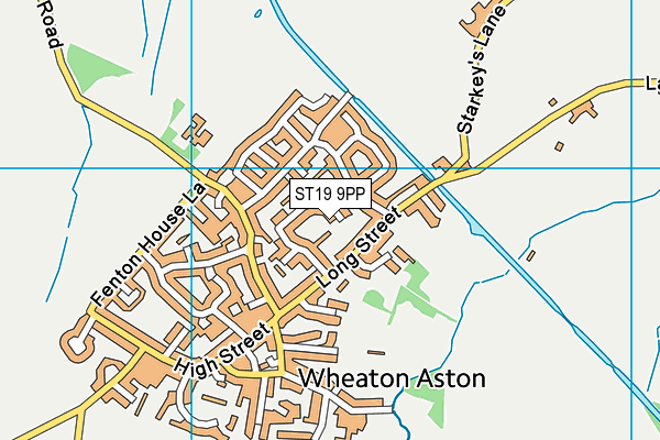ST19 9PP map - OS VectorMap District (Ordnance Survey)