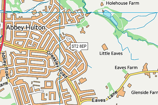 ST2 8EP map - OS VectorMap District (Ordnance Survey)