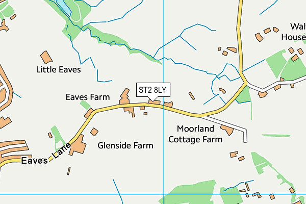 ST2 8LY map - OS VectorMap District (Ordnance Survey)