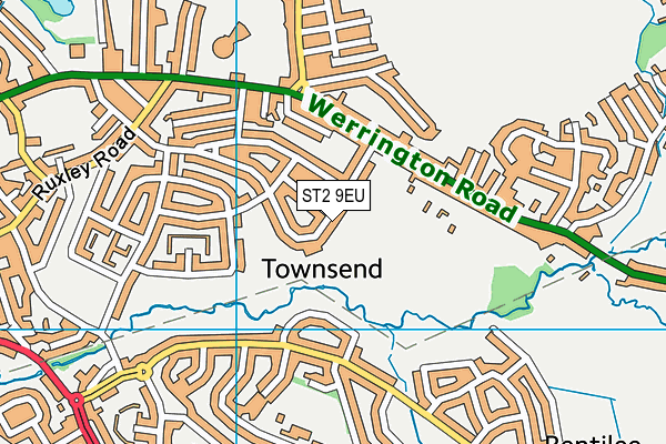 ST2 9EU map - OS VectorMap District (Ordnance Survey)