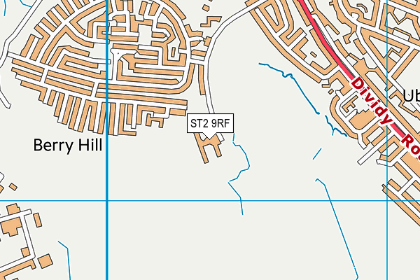 ST2 9RF map - OS VectorMap District (Ordnance Survey)