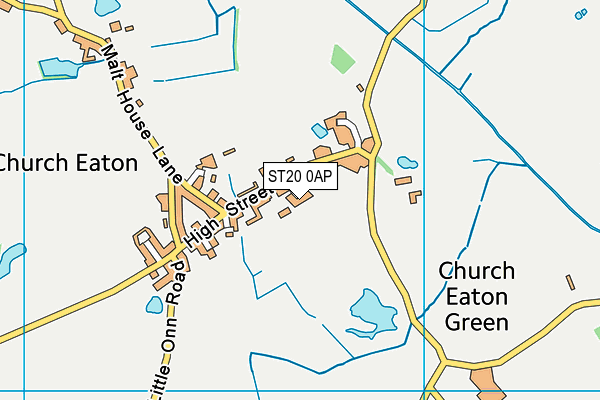 Map of SWAN COURT (CHURCH EATON) LIMITED at district scale