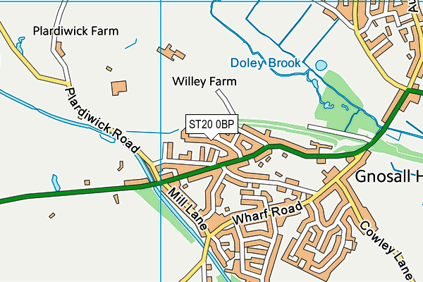 Map of WOODYS DOG WALKERS LTD at district scale