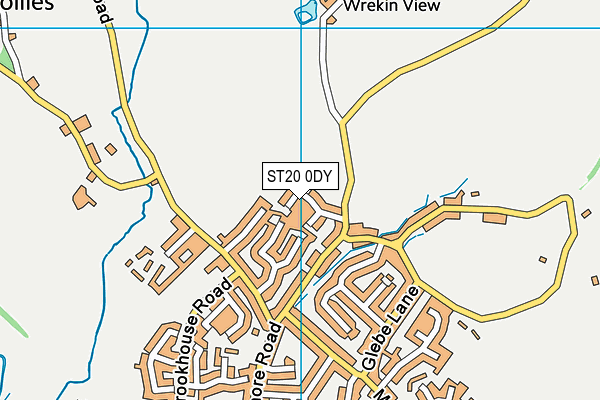 ST20 0DY map - OS VectorMap District (Ordnance Survey)