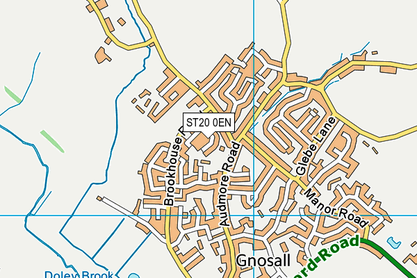 ST20 0EN map - OS VectorMap District (Ordnance Survey)