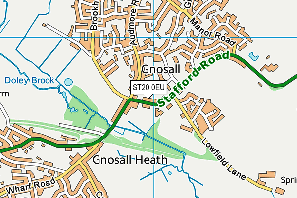 ST20 0EU map - OS VectorMap District (Ordnance Survey)