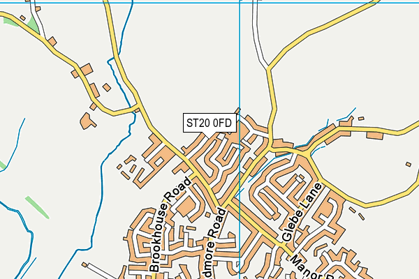 ST20 0FD map - OS VectorMap District (Ordnance Survey)