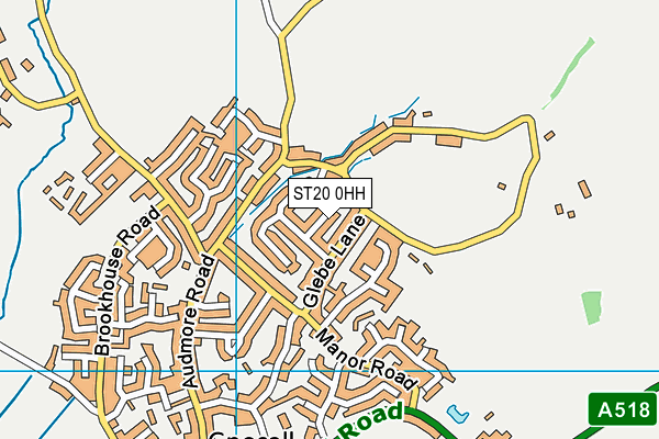 ST20 0HH map - OS VectorMap District (Ordnance Survey)
