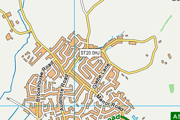 ST20 0HJ map - OS VectorMap District (Ordnance Survey)