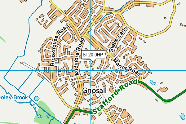ST20 0HP map - OS VectorMap District (Ordnance Survey)