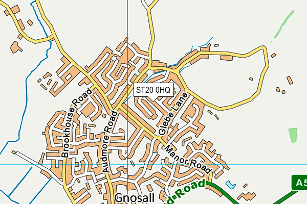 ST20 0HQ map - OS VectorMap District (Ordnance Survey)
