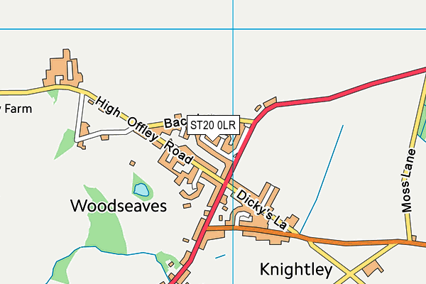 ST20 0LR map - OS VectorMap District (Ordnance Survey)