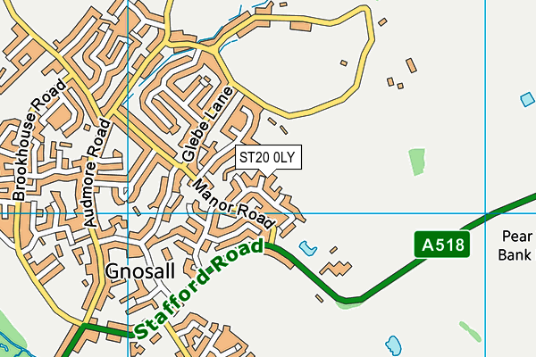 ST20 0LY map - OS VectorMap District (Ordnance Survey)