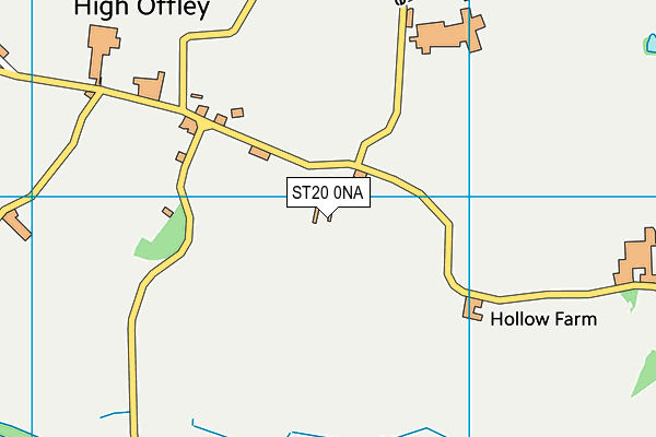 ST20 0NA map - OS VectorMap District (Ordnance Survey)