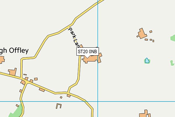 ST20 0NB map - OS VectorMap District (Ordnance Survey)