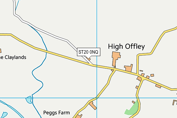 ST20 0NQ map - OS VectorMap District (Ordnance Survey)