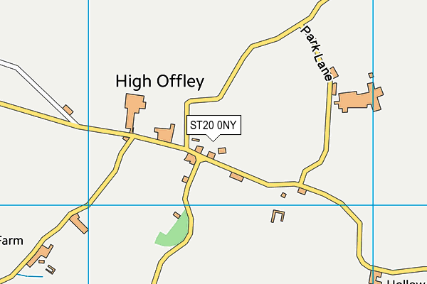 ST20 0NY map - OS VectorMap District (Ordnance Survey)