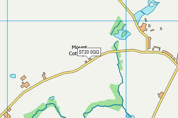 ST20 0QQ map - OS VectorMap District (Ordnance Survey)