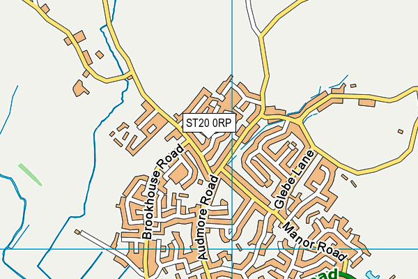 ST20 0RP map - OS VectorMap District (Ordnance Survey)