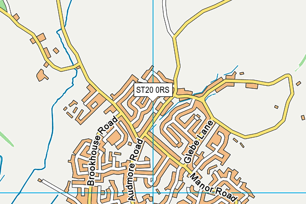 ST20 0RS map - OS VectorMap District (Ordnance Survey)