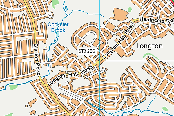 ST3 2EG map - OS VectorMap District (Ordnance Survey)