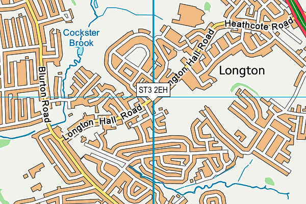 ST3 2EH map - OS VectorMap District (Ordnance Survey)