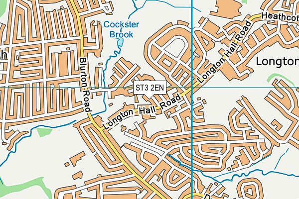 ST3 2EN map - OS VectorMap District (Ordnance Survey)