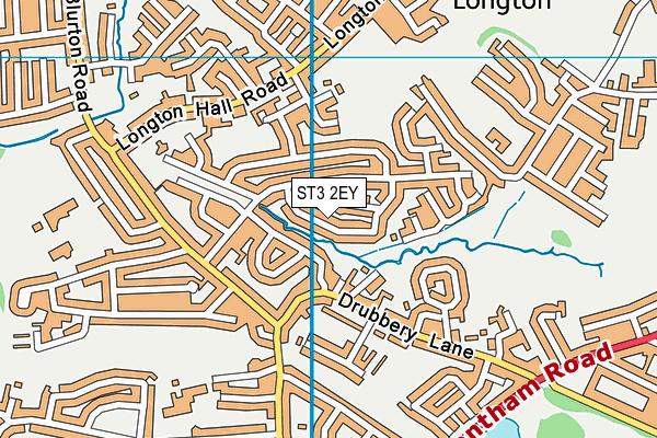 ST3 2EY map - OS VectorMap District (Ordnance Survey)